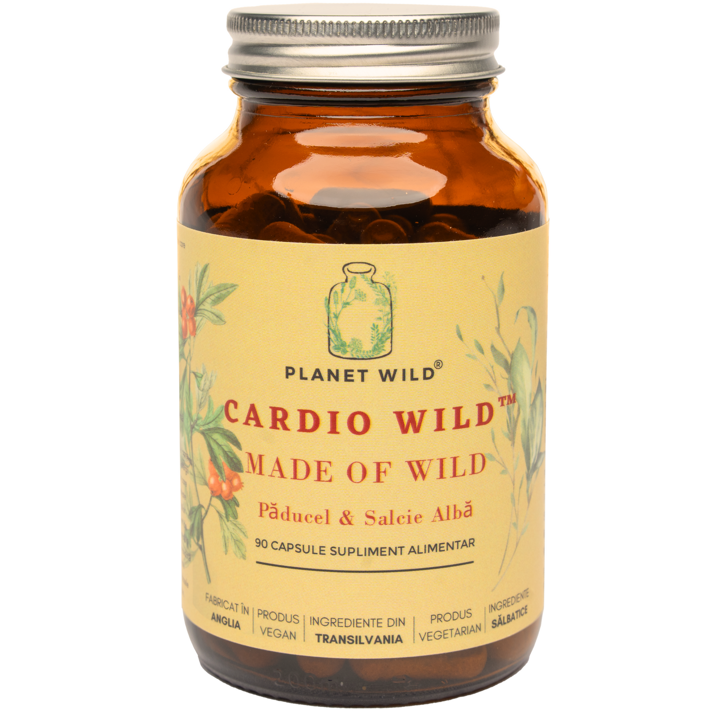 "Cardio Wild™| Formulă Sălbatică din Păducel și Salcie Albă pentru Circulație, Relaxare optimă și Articulații sănătoase"